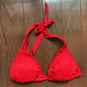 NWOT Mossimo Red Bikini Top- Size Small